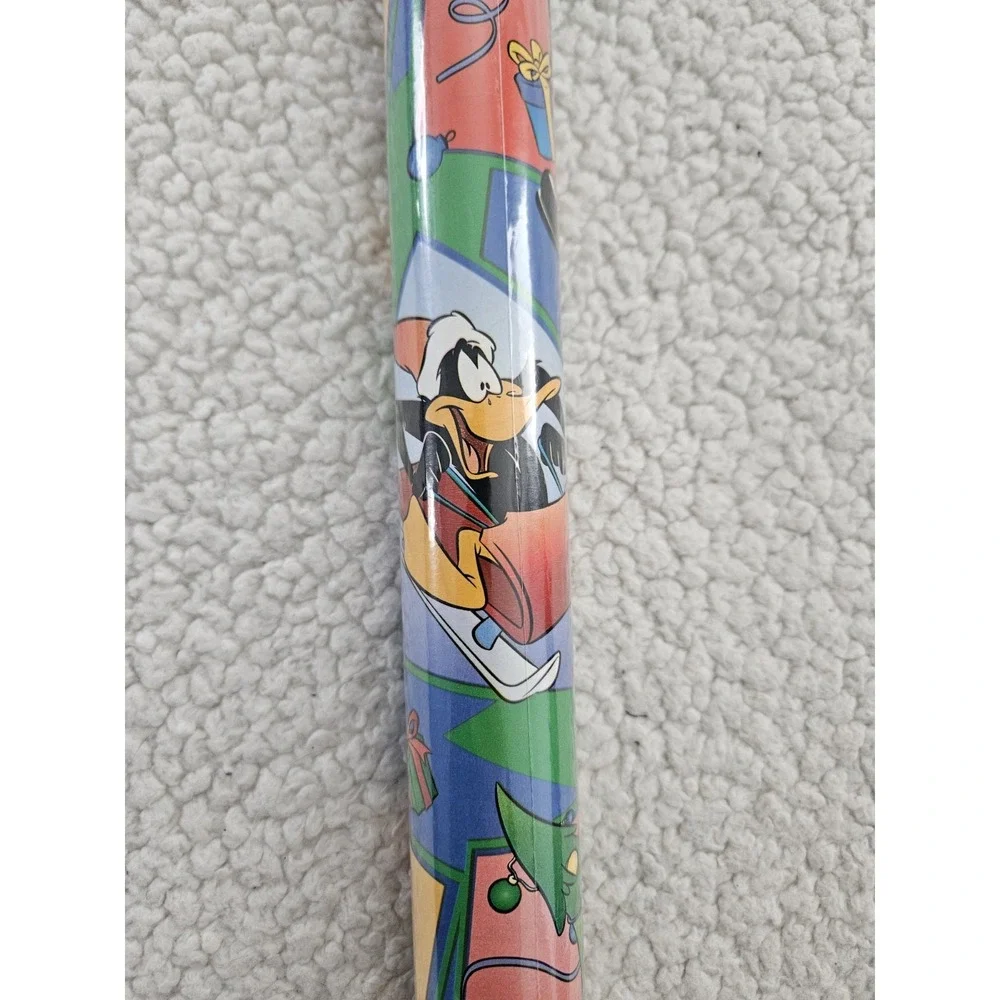 VTG‎ The Finishing Touch Looney Tunes Gift Wrap Roll 24in - 35 Sq Ft New Sealed